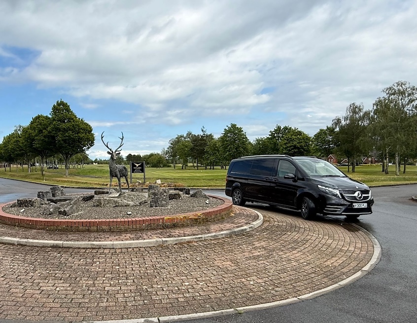 On Time for Tee-Off: Winchester to Skylark Golf Club in a V-Class