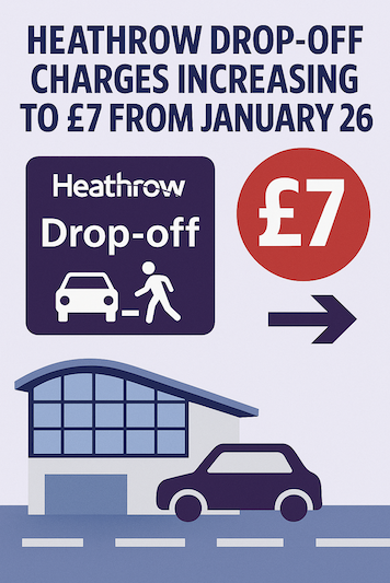 Heathrow Drop-Off Charges to Rise to £7 from January 2026 – What Travellers Need to Know